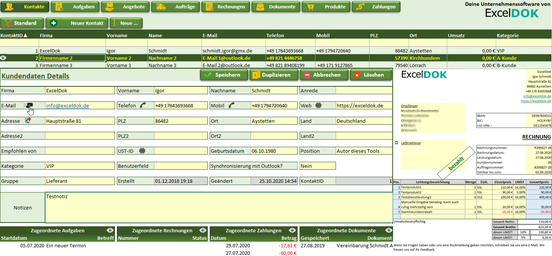 ERP Unternehmenssoftware Vorschau